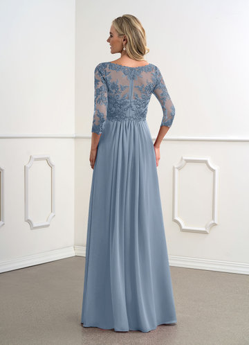 dusty blue mother of the bride gowns