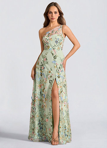 Abito Lungo Verde Chiaro Griselda image1