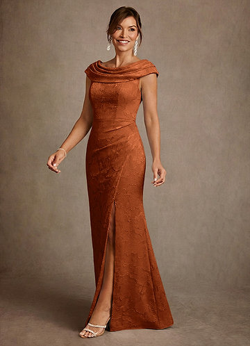 strapless open back dress Burnt Orange Mismatched Charming Autumn Wedding Party Bridesmaid Dresses,  CB0321 main image 1