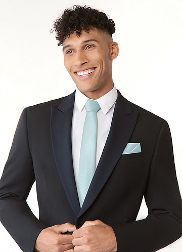 front Lenço de Bolso em Cetim Mate