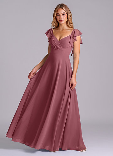 azazie desert rose bridesmaid dresses Chiffon Prom Dress Style #30724 recently_added_2026-05-19 complimented with soft pleats Fit:Relaxed