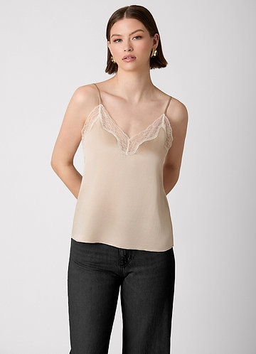 front 100% Washable Silk Camisole