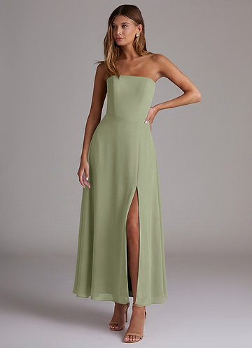 green emerald velvet dress Well Beloved Floral Chiffon Drop-Waist Maxi Skirt Retro Blue / S main image 0