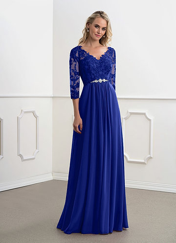 cobalt blue dresses for mother of the bride