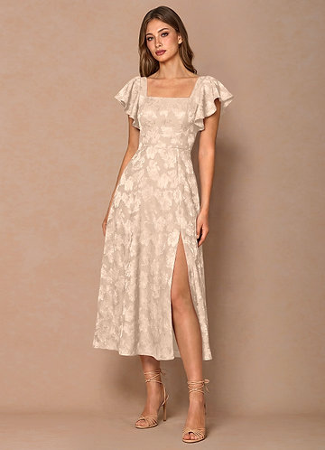 graduation dress with short sleeves White Lace Short Sleeves Tea Length Wedding Party Dress, White Graduat