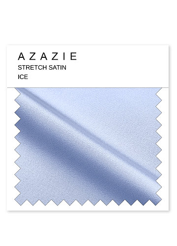 front Azazie Ice Stretch Satin Swatch