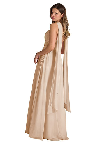 front Azazie Matching Color Chiffon Scarf