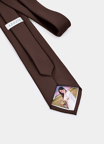 front Gravata personalizada com foto em cetim fosco – Gravata personalizada