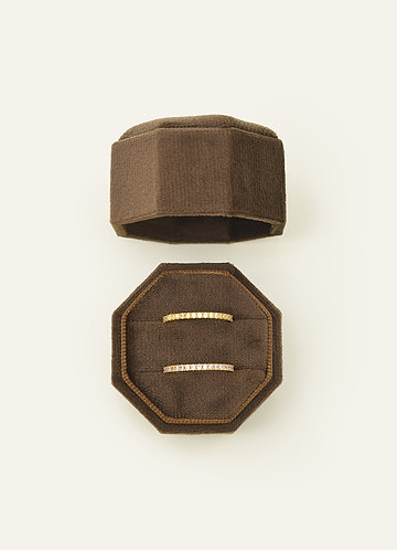 front Wedding Day Velvet Ring Box