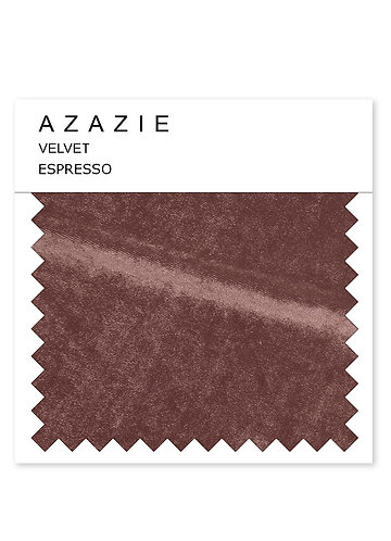 front Échantillon de velours Azazie Exprimé