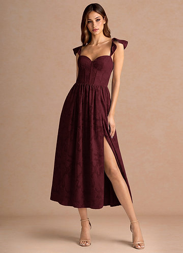 Robe Mi-Longue Vin Denisse image1