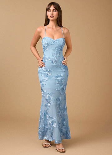 Anika Taivaansininen Maxi mekko image1