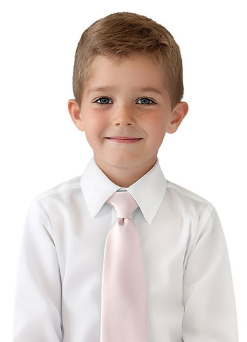 front Cravate en satin mat pour garçon