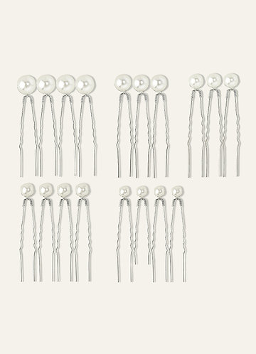 front Singular Pearl Hairpins 18pic Set