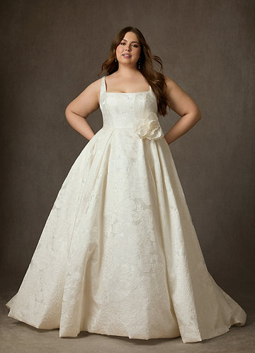 plus size beach wedding dresses uk Plus Size Boho Lace Pearl Pink Sleeveless Beach Designer Bridal Dress main image 1