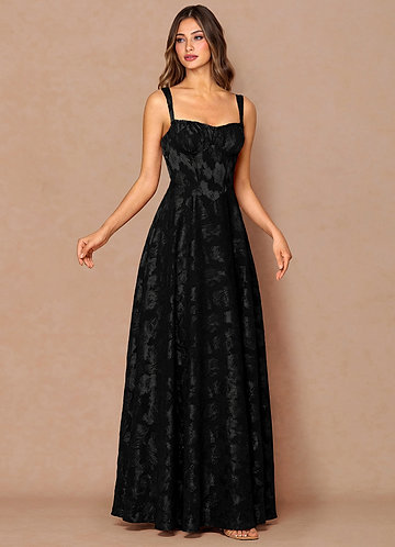 Sylvie 블랙 맥시 드레스 image1