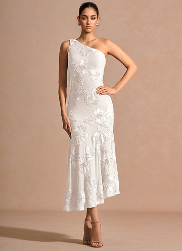 Maxi jurk Tifa Wolkenwit image1