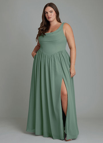 eucalyptus green bridesmaid dresses plus size Size:8-US 
