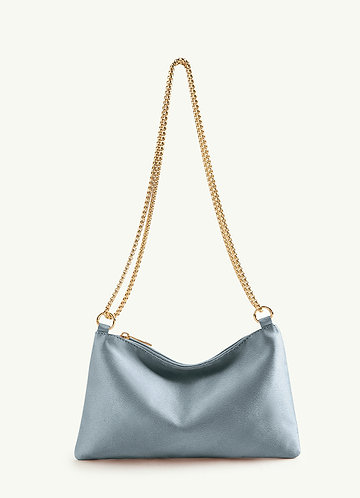 front Matching Color Metallic Satin Adjustable Shoulder Bag 0