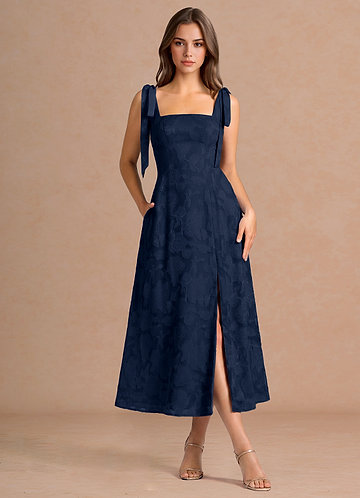 Debra Navy Midi Dress image1