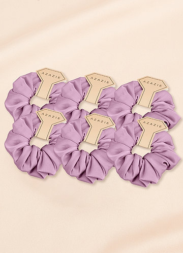 front Bridesmaid Stretch Satin Over Size Scrunchie Set