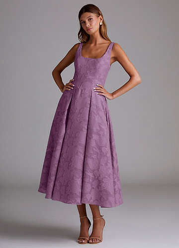 Amalie Wisteria A-line Midi Dress image1