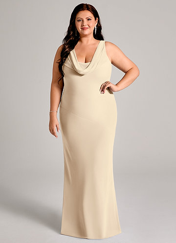 Champagne Plus Size Bridesmaid Dresses | Azazie IE