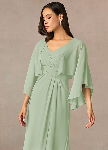 front Azazie Matching Color Deborah Chiffon Wrap