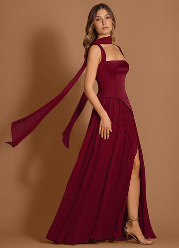 Stephanie Merlot Maxi Dress image1