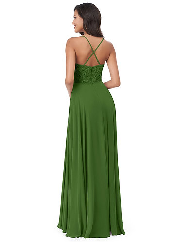 olive green dress bridesmaid