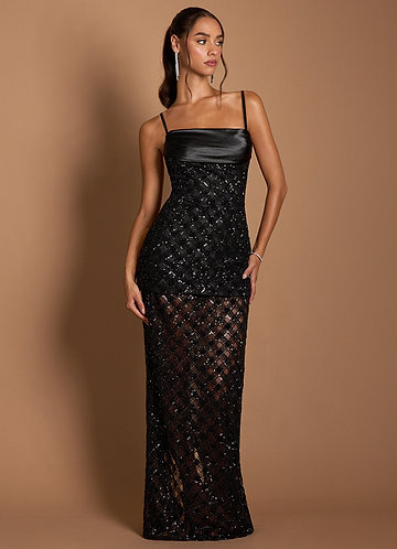 Shaina Black Maxi Dress image1
