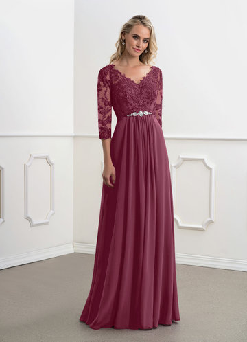 mulberry mother of the bride dress