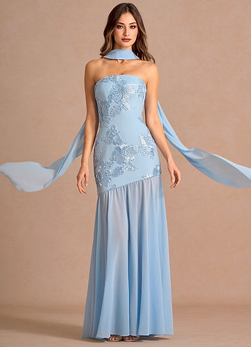 vestido Maxi Céu Azul Nerissa image1