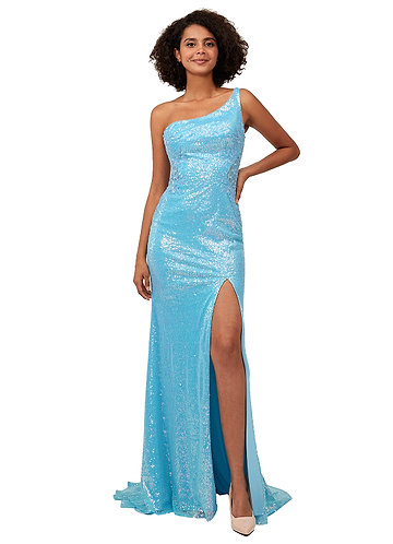 front_AZ Blue Iridescence Prom Dress