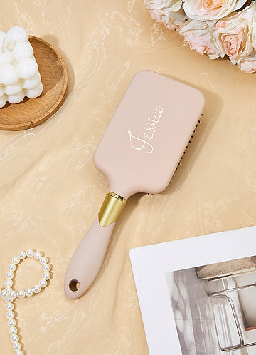 front Personalized Name Comb Custom Hair Brush Gift