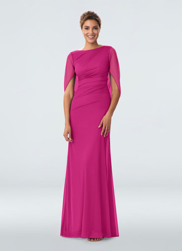 fuchsia gowns for mother of the bride