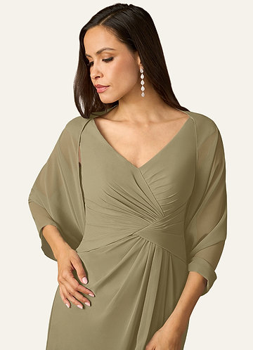 front Azazie Matchande Färg Sarah Chiffong Wrap