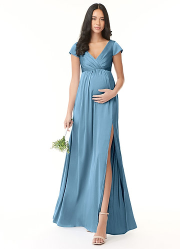 cersei lannister blue dress Blue Floral Halter Maxi Maternity Dress  PinkBlush