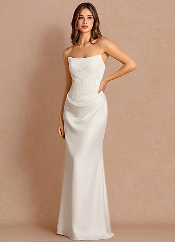 White Strapless Dresses for Women | Azazie