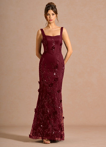 Zarelle Wine Maxi Dress image1