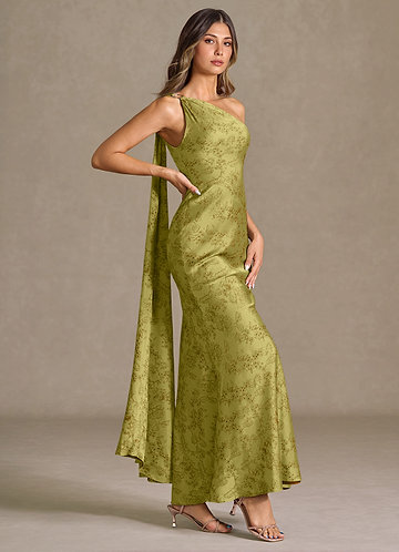 Sapphira Moss Brown Maxi Dress image1