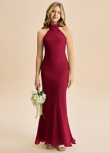 chinese dress ladies Wedtrnd Women Green High Low Square Neck Asymmetrical Lace Junior Bridesmaid Dress Wedding Guest Dress, Green / J8