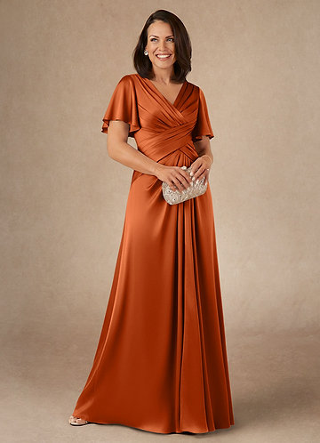 Burnt Orange Plus Size Mother of the Bride & Groom | Azazie