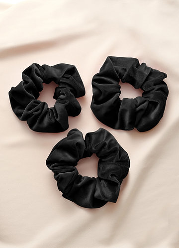 front Scrunchies di velluto da damigella d'onore