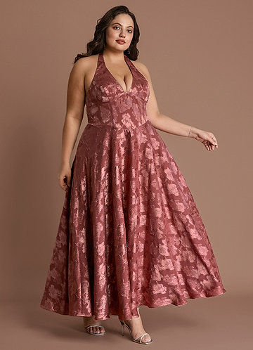 Isabeau Vintage Rose Midi Dress image1