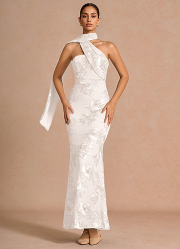 Fortune Cloud White Maxi Dress image1