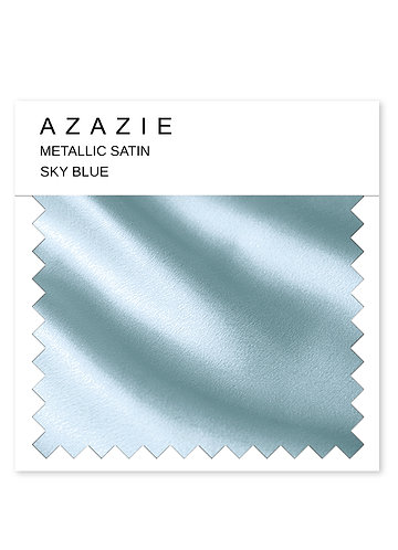 front Sky Blue Metallic Satin Swatch