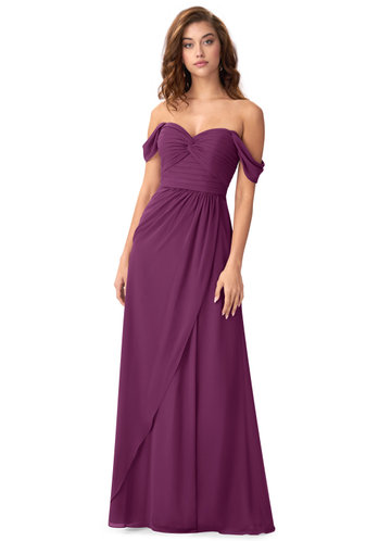 raspberry red bridesmaid dresses