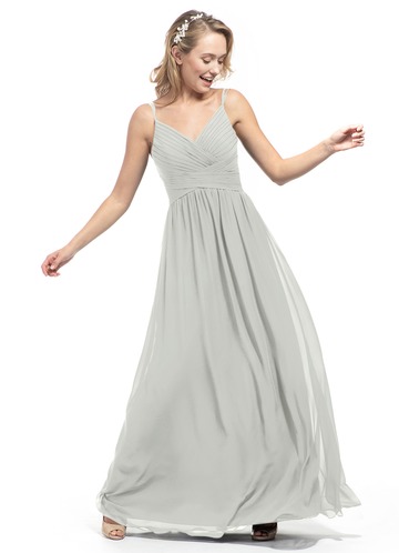 Silver with Emerald Green Bridesmaids Dresses