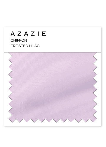 front Azazie Frosted Lilac Chiffon Swatch